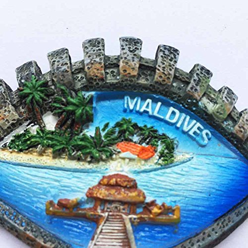 Calamita da frigorifero 3D a forma di capesante Maldive