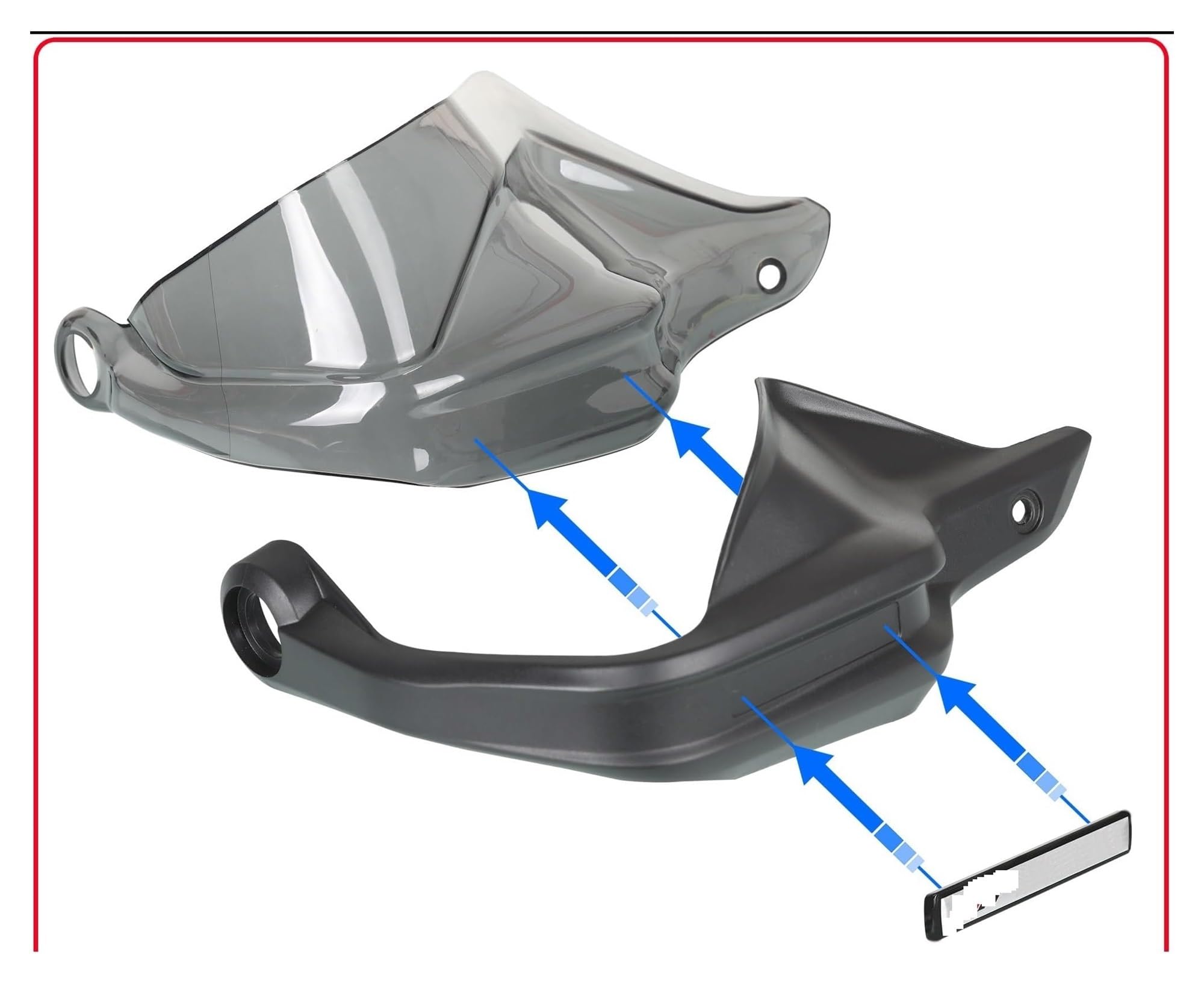 Paramani Moto Per B&enelli Per TRK502 TRK502X Per Adventure Moto Manubrio Protezione Mano Protezione Mano Paramani(New White C)