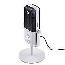 Elgato Wave:3 White, microfono condensatore USB premium per streaming, podcast, gaming e home office, software di mixaggio gratis, plug-in per effetti audio, anti-distorsione, plug ’n play, Mac, PC