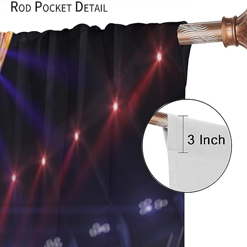 Vista 127 de Boys Sports Curtains Basketball Football Baseball Flame Pattern Printed Curtains Kids and Teenagers' Bedroom Living Room Blackout Curtains W42 * L54