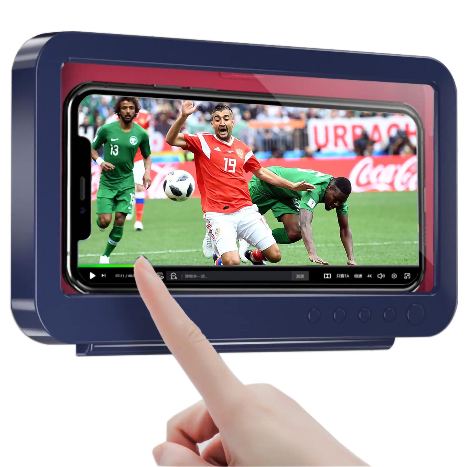 Waterproof Wall-mounted Cell Phone Holder Case with Touch Screen for Bathroom Shower