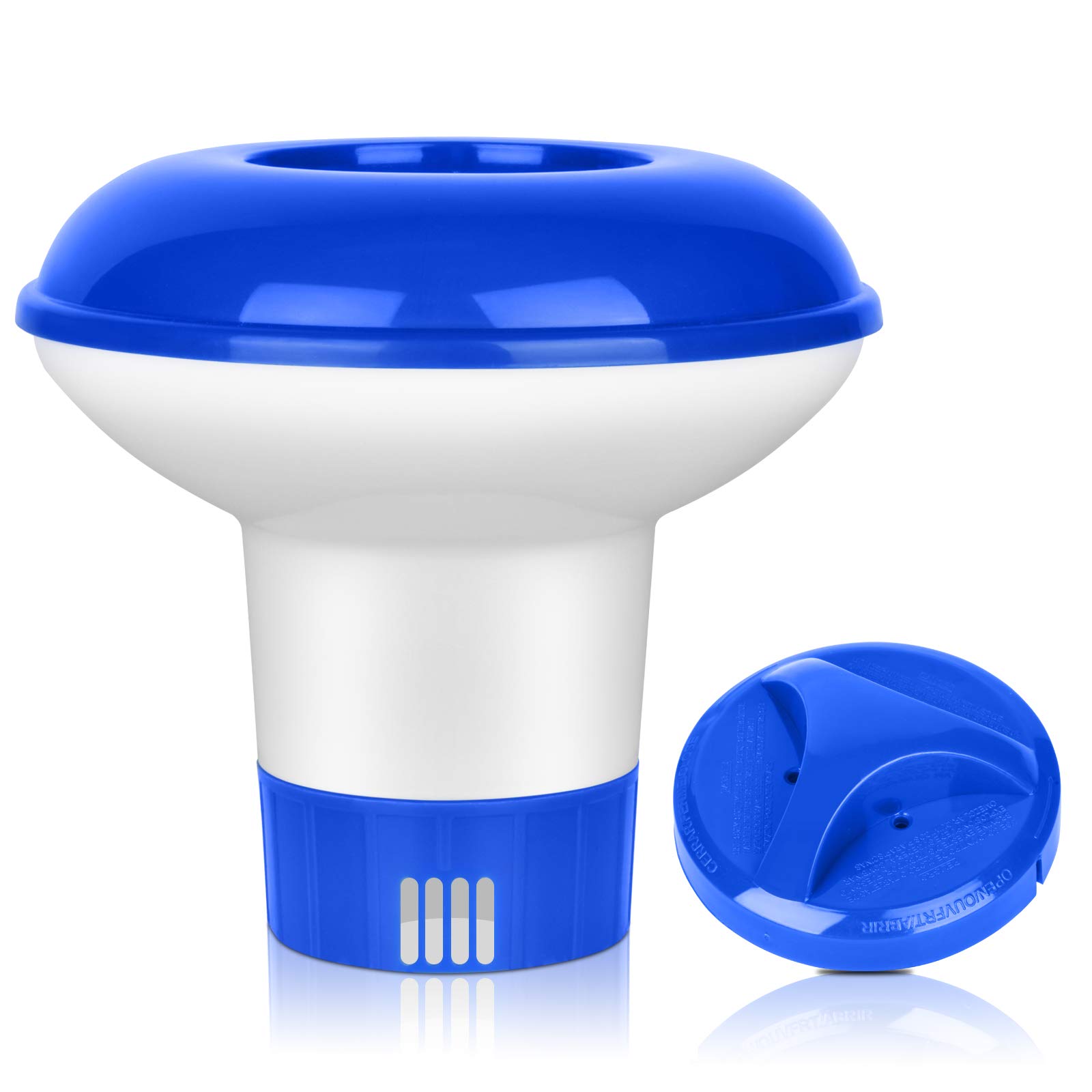 5 Pouces Distributeur Flottant, Distributeur de Chlore pour Piscine, Diffuseur de Chlore, Diffuseur Chlore Piscine, Diffuseur Flottant Piscine pour Piscine/Spa/Aquariums (5 Pouces)