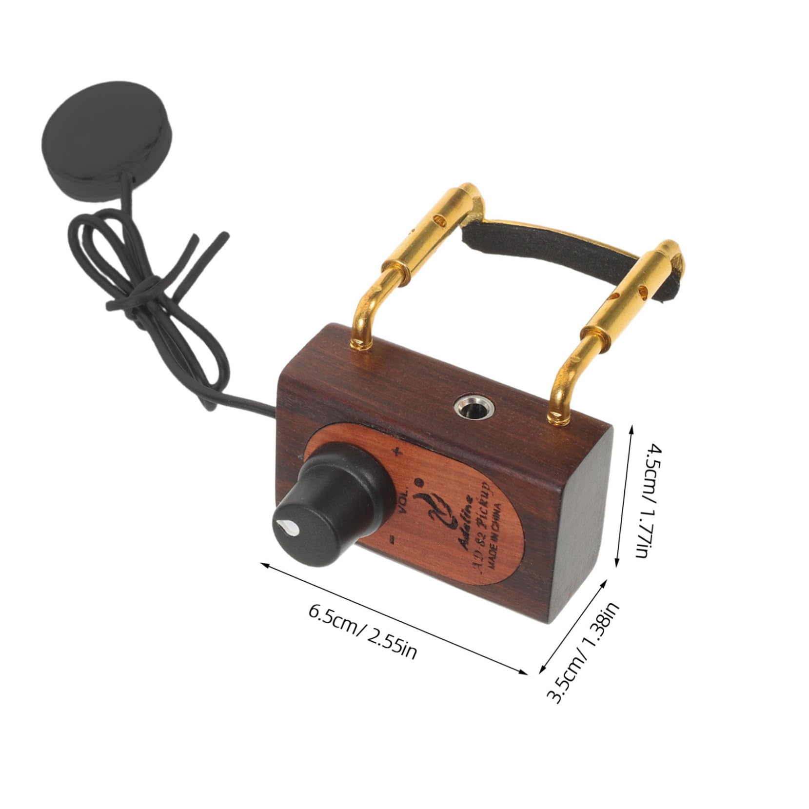 Tragbarer Violin Tonabnehmer aus Metall mit Universeller Kompatibilität für Ukulele und Gitarre für Touring und Musikunterricht