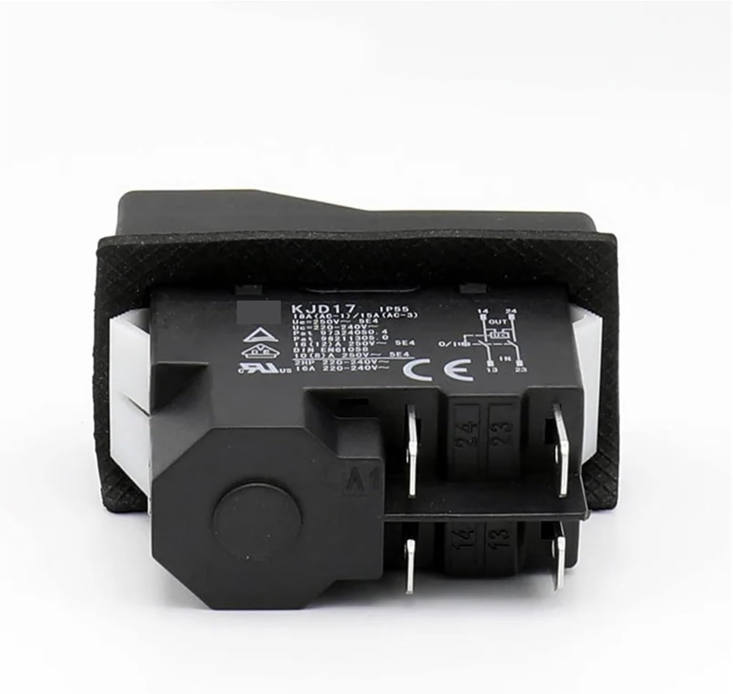 IP55 Waterproof Push Button Electromagnetic Switch 4 Pin AC250V 16A Magnetic Starter Power Tool Switches