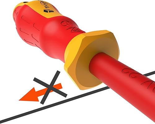 Miniatura 5 de 1000V Destornillador aislado Tuerca Driver Set VDE GS certificado electricista Herramientas para vehículos eléctricos (5 PCS VDE)