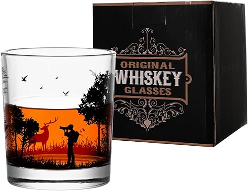 Miniatura 13 de Vasos de whisky antiguos, copas de vino sin tallo con caja de regalo, vaso de rocas de 10 onzas para cóctel escocés, licor de vodka bourbon, regalos