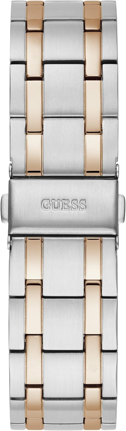 Miniatura 3 de GUESS Reloj de 3 manecillas de 1.772in con fecha, plateado