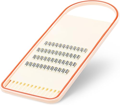 Rallador de zanahoria coreano - Rallador ovalado para zanahoria coreana - Ralladores de zanahoria a mano para cocina - Rallador coreano de plástico