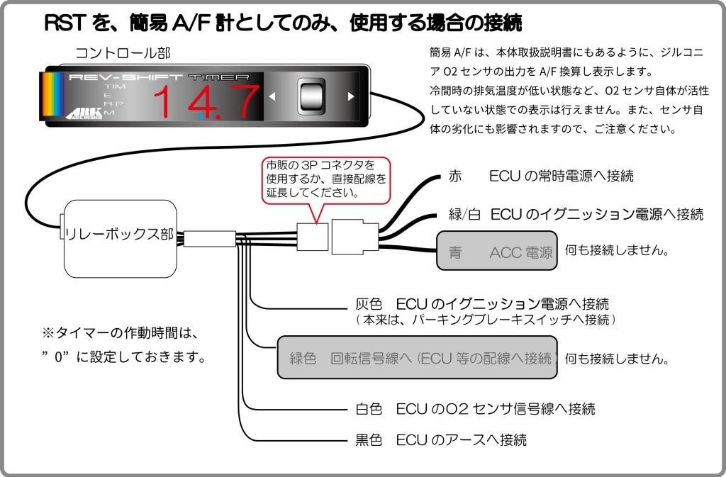 Amazon | ARK-DESIGN Rev Shift Timer type-BLUE ターボタイマー 日本