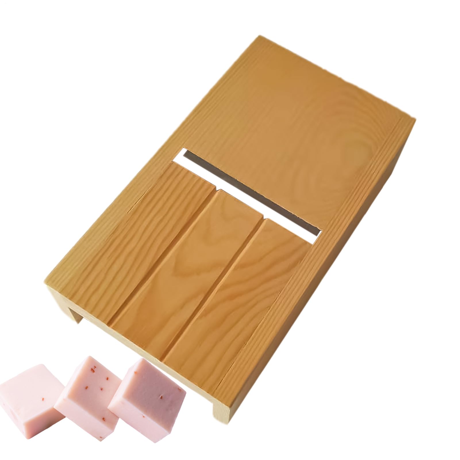 Herramienta de afeitar de jabón de madera para cantos perfectos en velas y panes artesanales