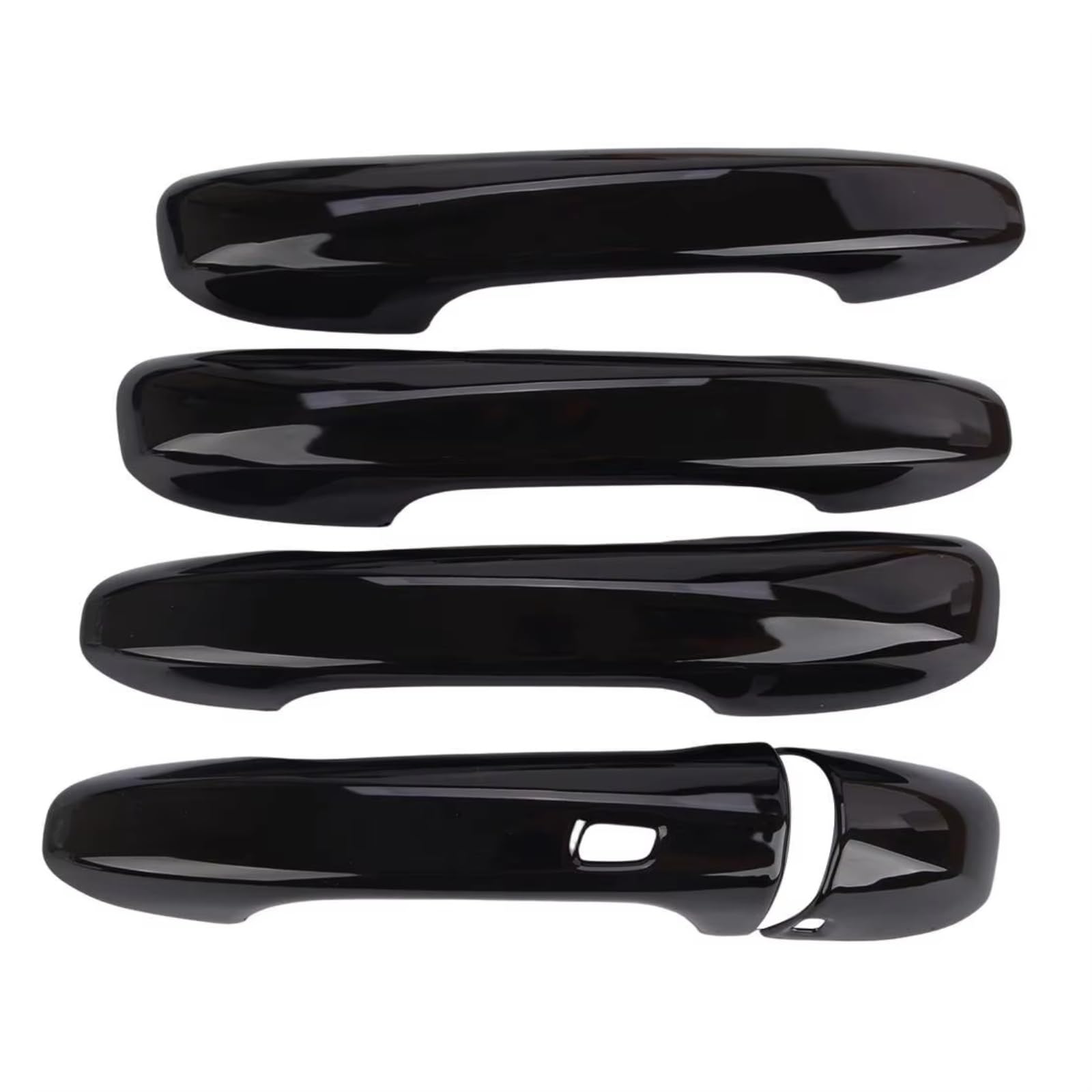 CEWSUIO Door Handle End Caps Compatible with Benz for C E Class GLE C292 GLC X253 EQC N293 LHD Car Exterior Side Door Handle Cover Trim Bezel Cap Glossy Black