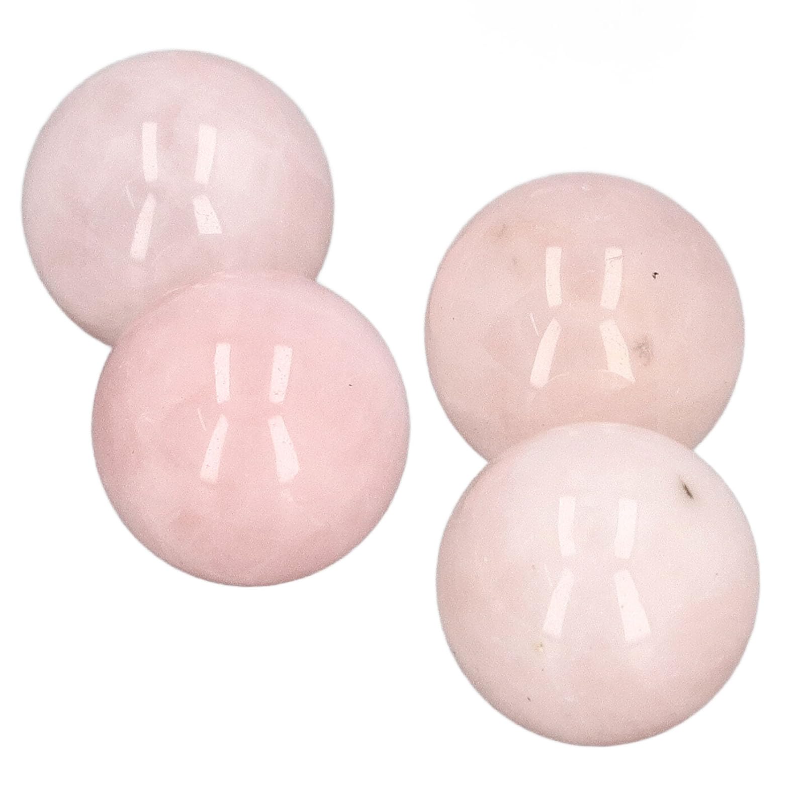 Rose Quartz Crystal Balls, Rose Quartz Ball 4 Pieces Clear Negative Energy for Decoration, Pink - Image 4