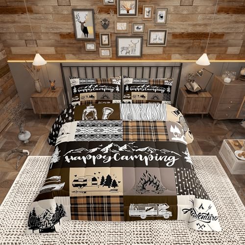 Happy Camping Queen Comforter Set