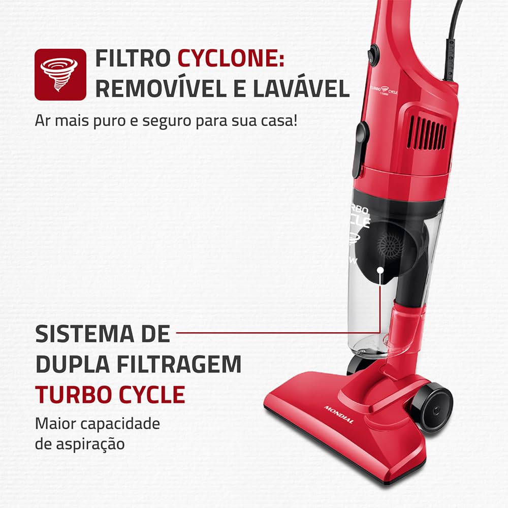 MONDIAL Aspirador de Pó Turbo Cycle — A Revolução Limpeza que Você Sempre Quis