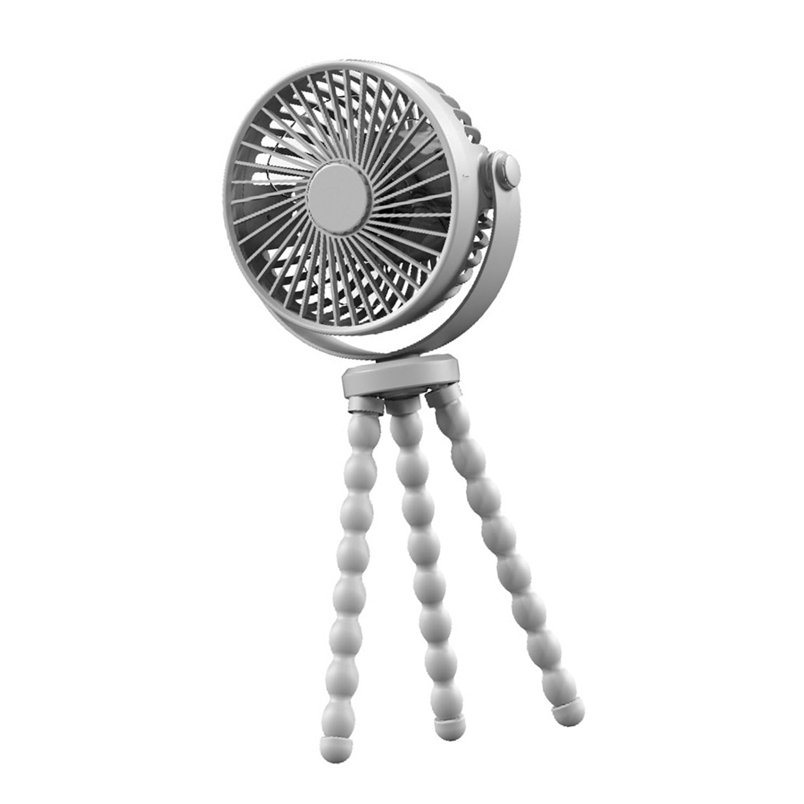 Alksubbm Multiple Mounting Compact Fan Featuring Flexible Tripod and 3 to 8 Hours Continuous Cooling Time Desk Fan