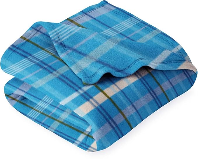 BSB HOME Ultra Soft Fleece Blanket for All Seasons | Lightweight, Warm & Cozy Single Bed Blanket for Winter & AC Use | Printed Fade Resistant & Machine Washable (Color - Sky Blue, Weight - 600 Grams)