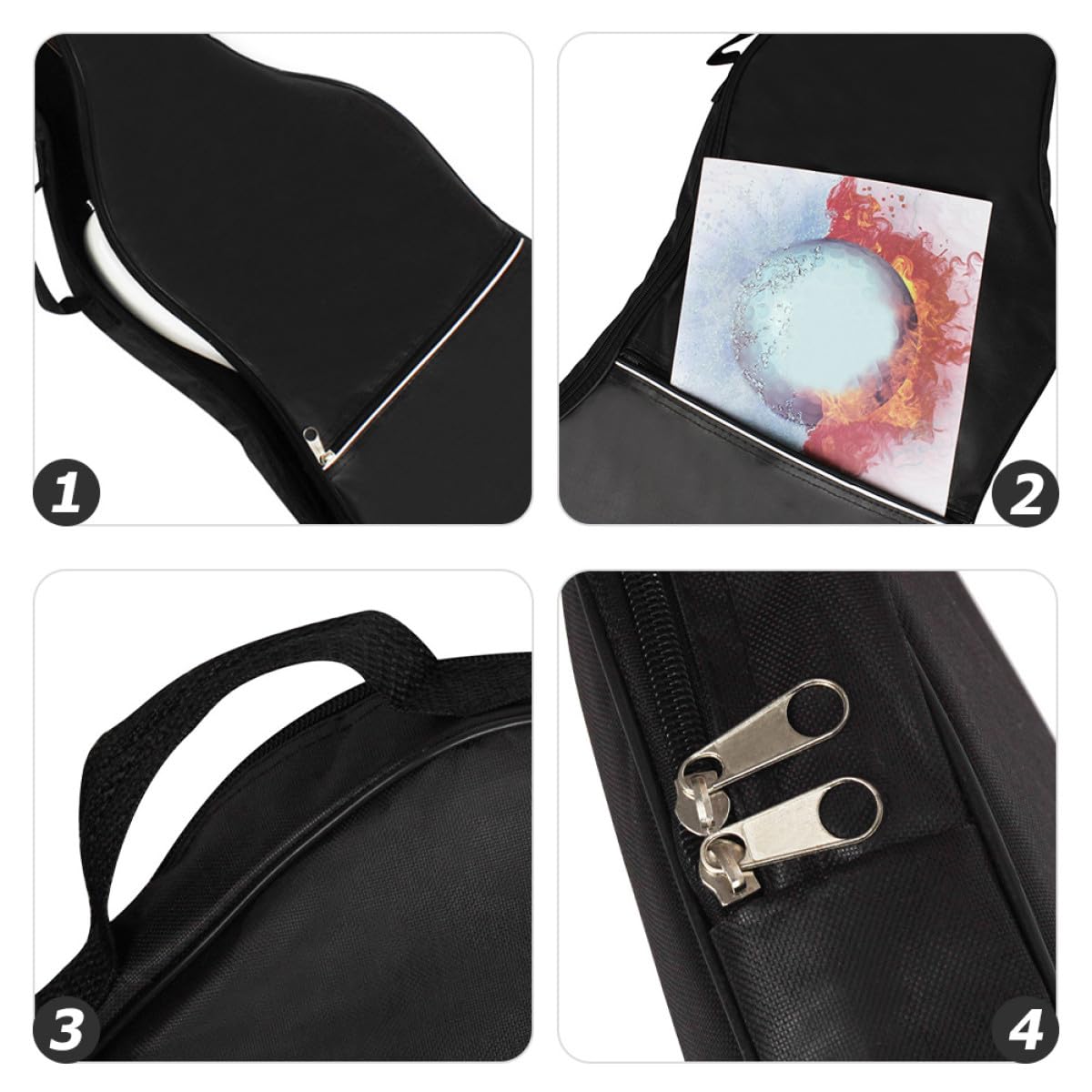 Borsa Portatile All'acqua Elettrico Resistente Oxford Basso per Manici con Tracolla Regolabile Design Semplice e Funzionale Protezione per Uso