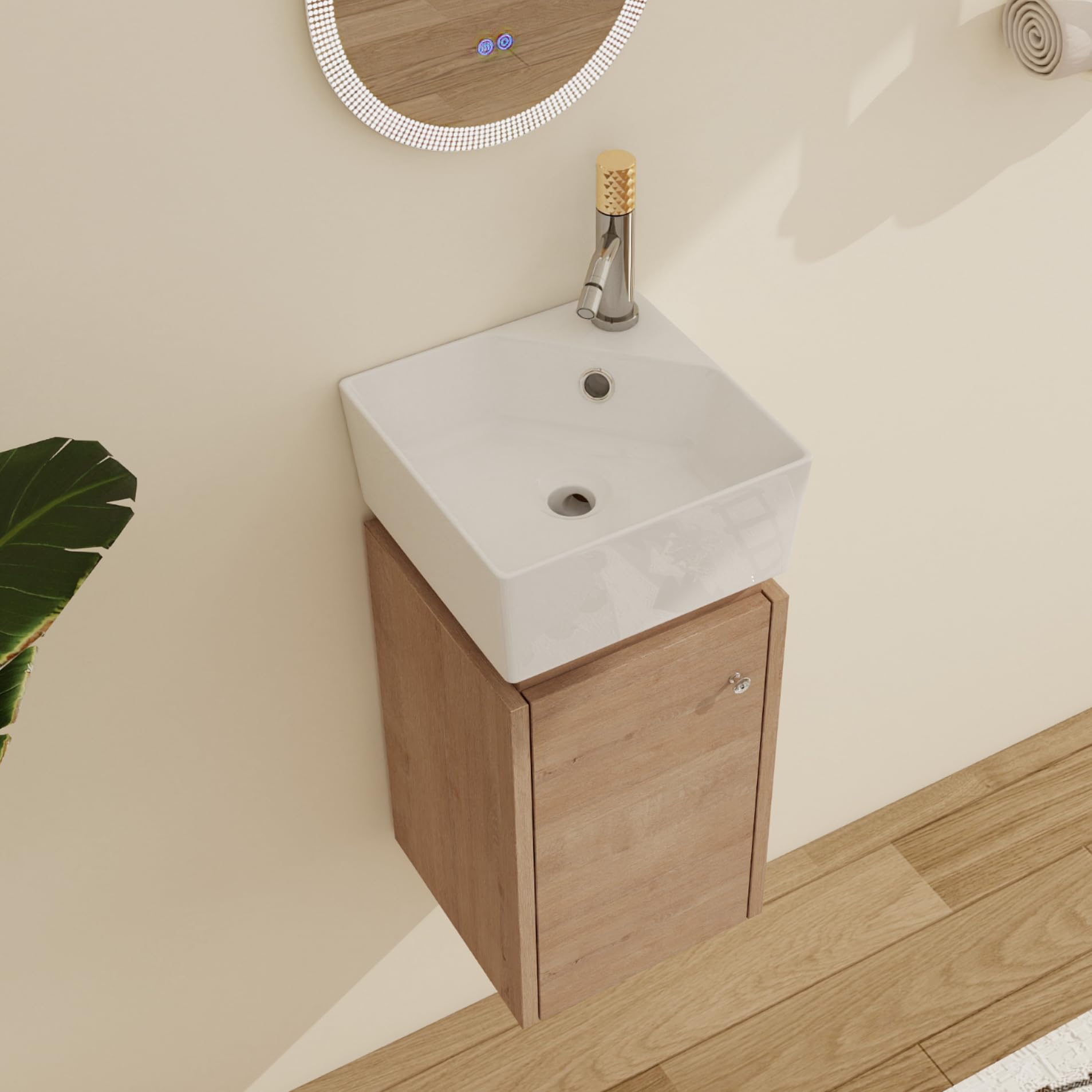 Malwee 12 Inch Wall-Hung Vanity
