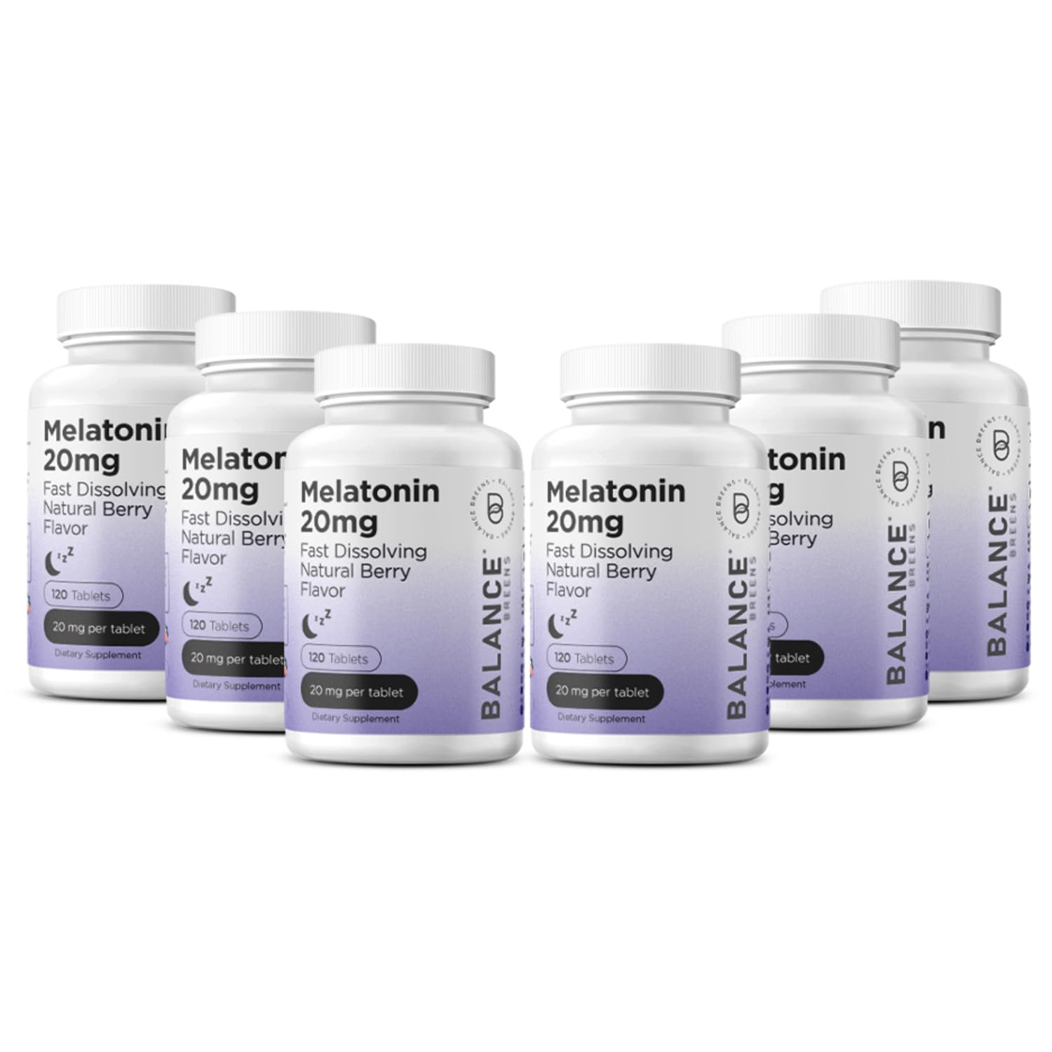 Melatonin 20mg Sleep Aid for Adults by Balancebreens, 120 Vegan Tablets — Amazon image 9