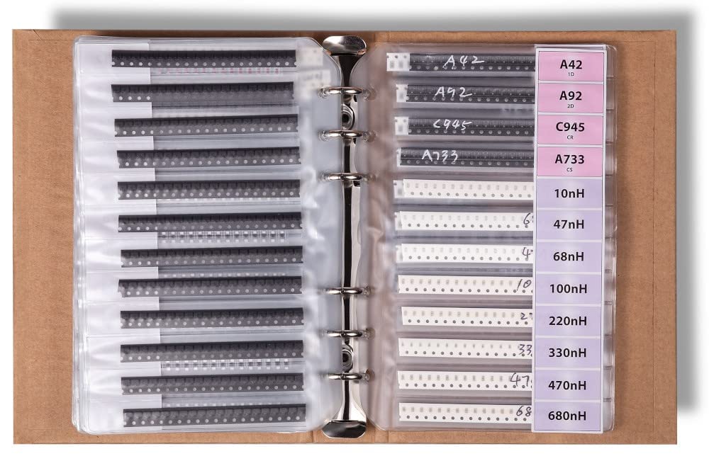 SMD SMT 1206 Assortimento di componenti elettronici libro, resistenza, condensatore, diodo, transistor, IC, opamp, saldatura, 5435 pezzi