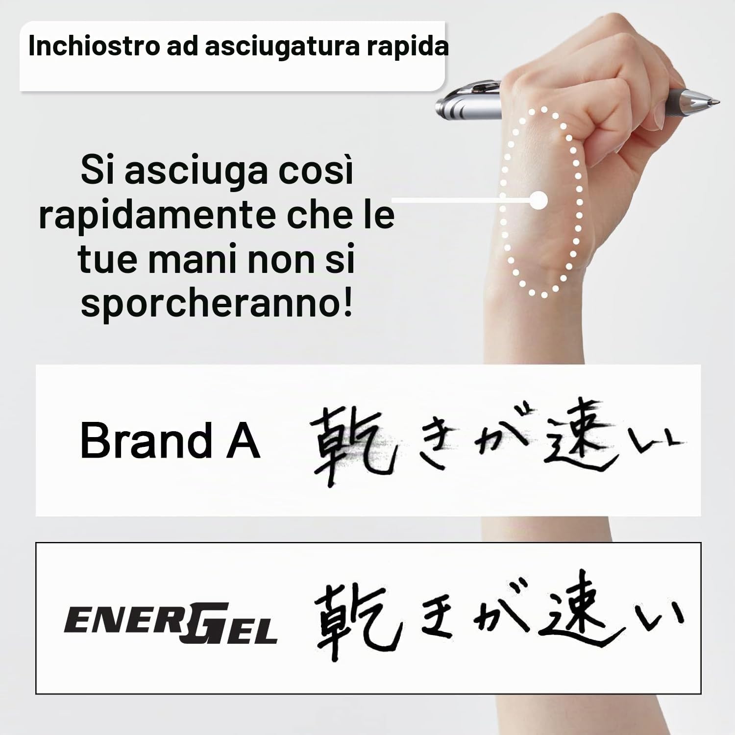 Pentel LRN5 Refill Energel, Nero