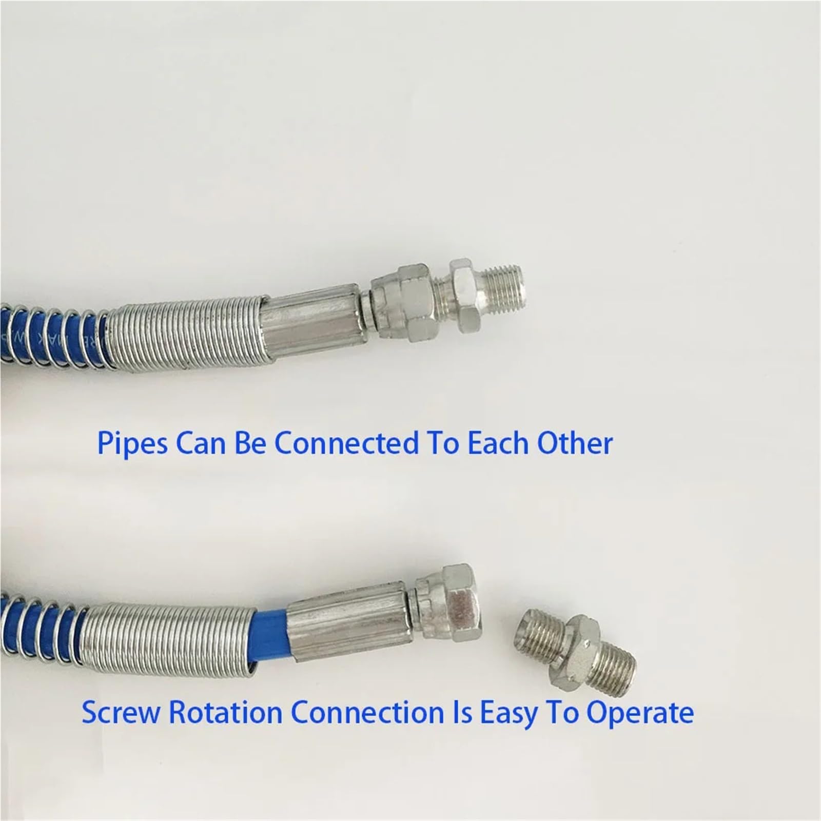 Manguera para pulverizador de Pintura sin Aire Máquina de pulverización Alta presión 1/4, Tubo Fibra, Manguera sin Aire, Accesorios for pulverizadores(15M)