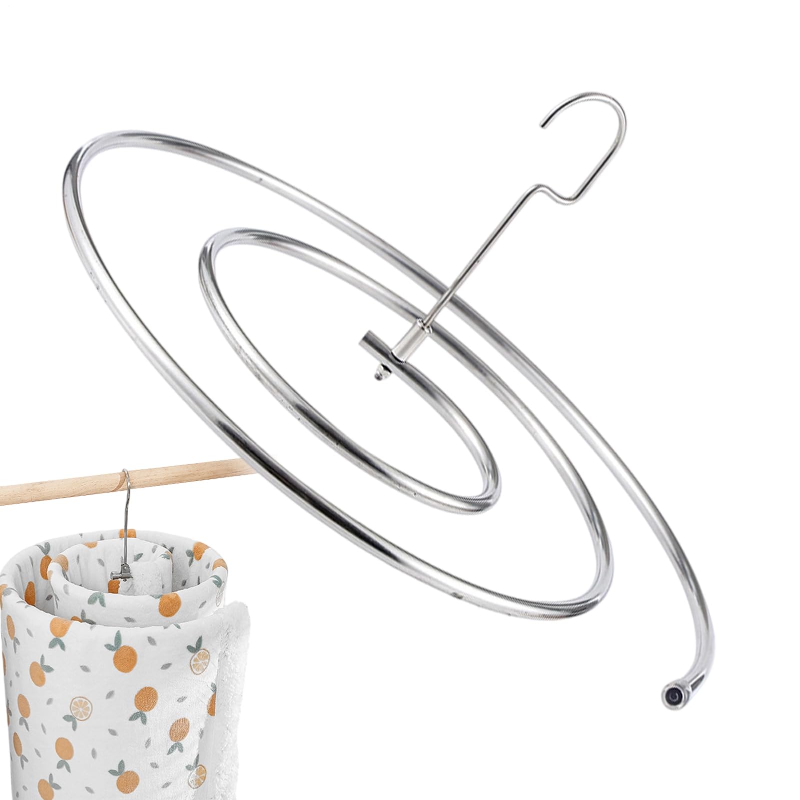 Cintre gain de place en acier inoxydable pour couvre-lit