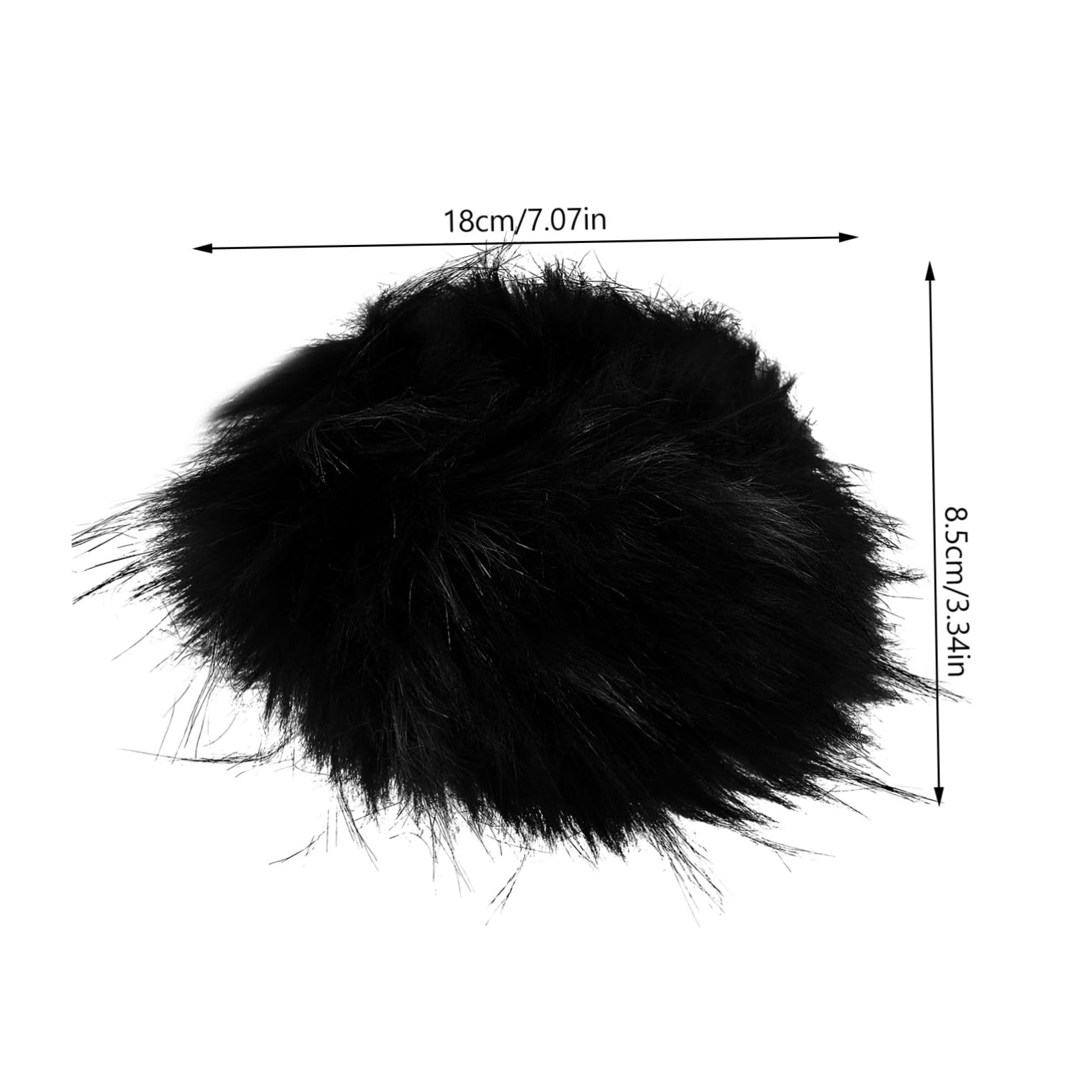 Ipetboom 1 Pair Fur Cuff Covers Women Sleeve Fleece Arm Warmers Winter Hand Warmers Knitted Accessories Wristbands Accessories for Furry Arm Imitation Raccoon Fur Black