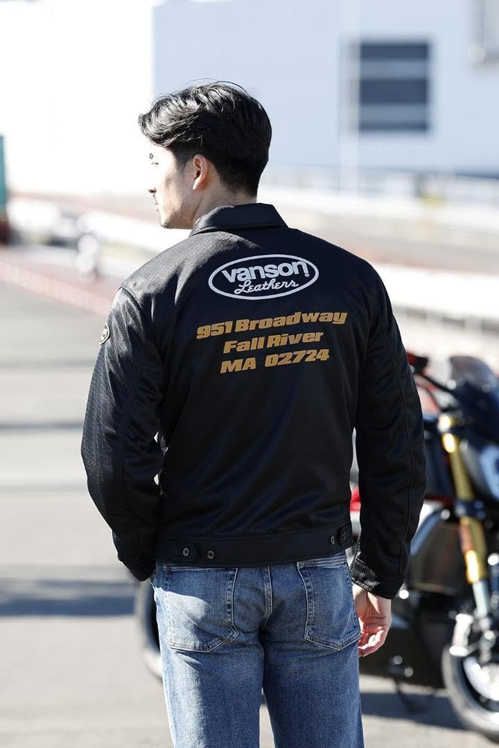 Amazon.co.jp: VANSON バンソン メッシュカバーオールジャケット BKYE 
