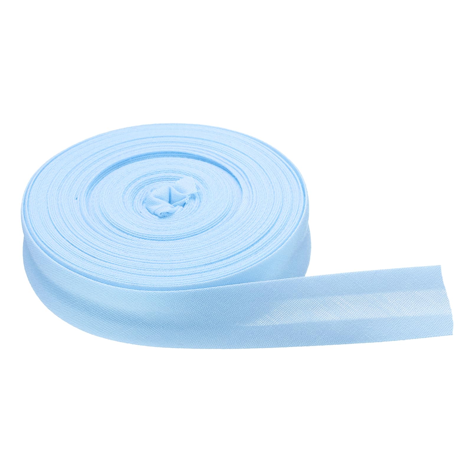 Ruban de biais passepoil bleu clair 9m pour matelassage et loisirs créatifs