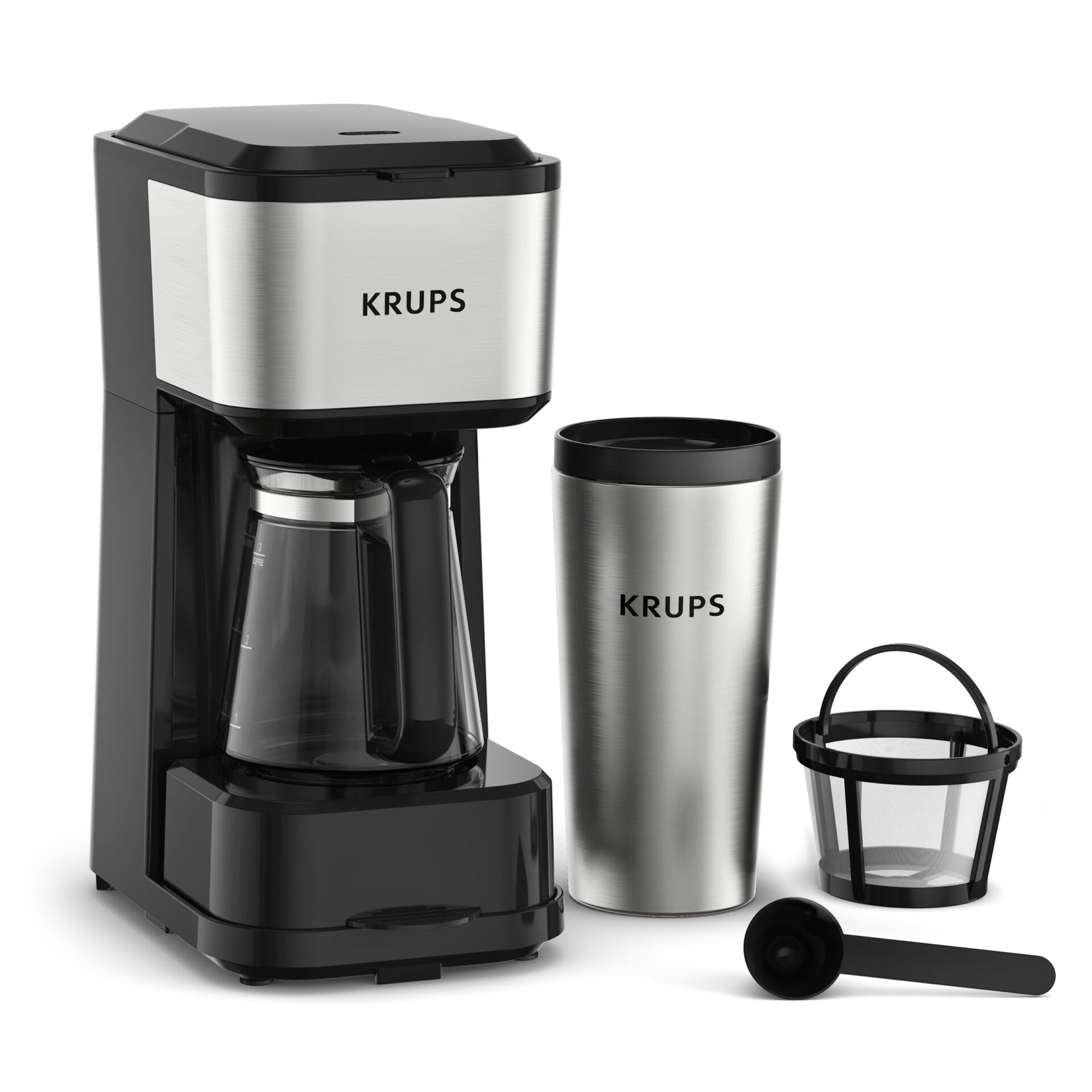Krups Simply Brew 3 en 1, cafetière filtre, 3 options d'infusion