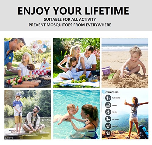 Mosquito Repellent Bracelets 30 Pack Natural Insect Repellent Wristband Waterproof Pest Control Band for Kids Adults Outdoor Camping Fishing Traveling