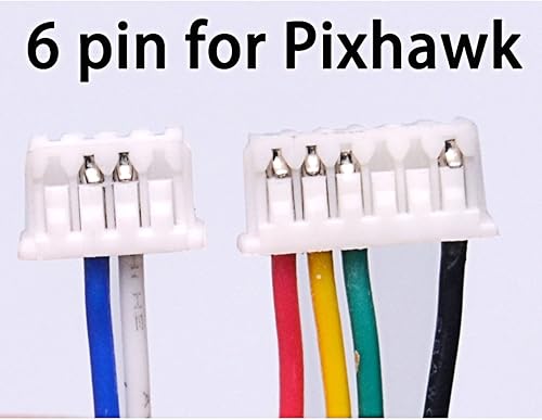 Miniatura 7 de Readytosky Módulo GPS M8N Brújula incorporada con soporte de antena GPS para controlador de vuelo estándar Pixhawk 2.4.6 2.4.8 APM 2.6 2.8