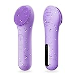 NgraCoola CLIE Facial Cleansing Brush - Waterproof & Rechargeable Face Scrubber for Men & Women, Cleansing, Exfoliating & Massaging - Violet