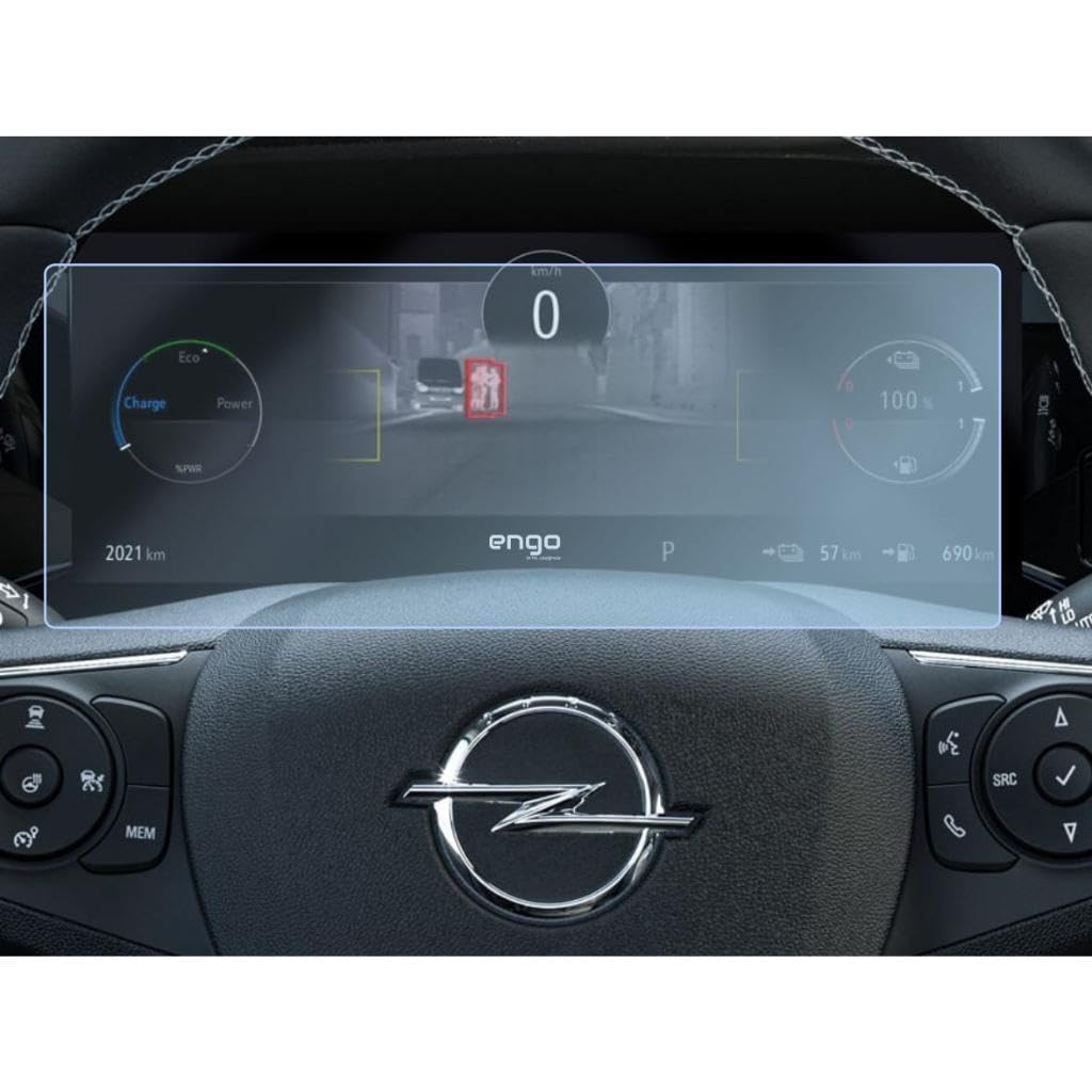 Engo Opel Grandland Gs Dijital Gösterge 12 İnç İle Uyumlu Ekran Koruyucu Nano