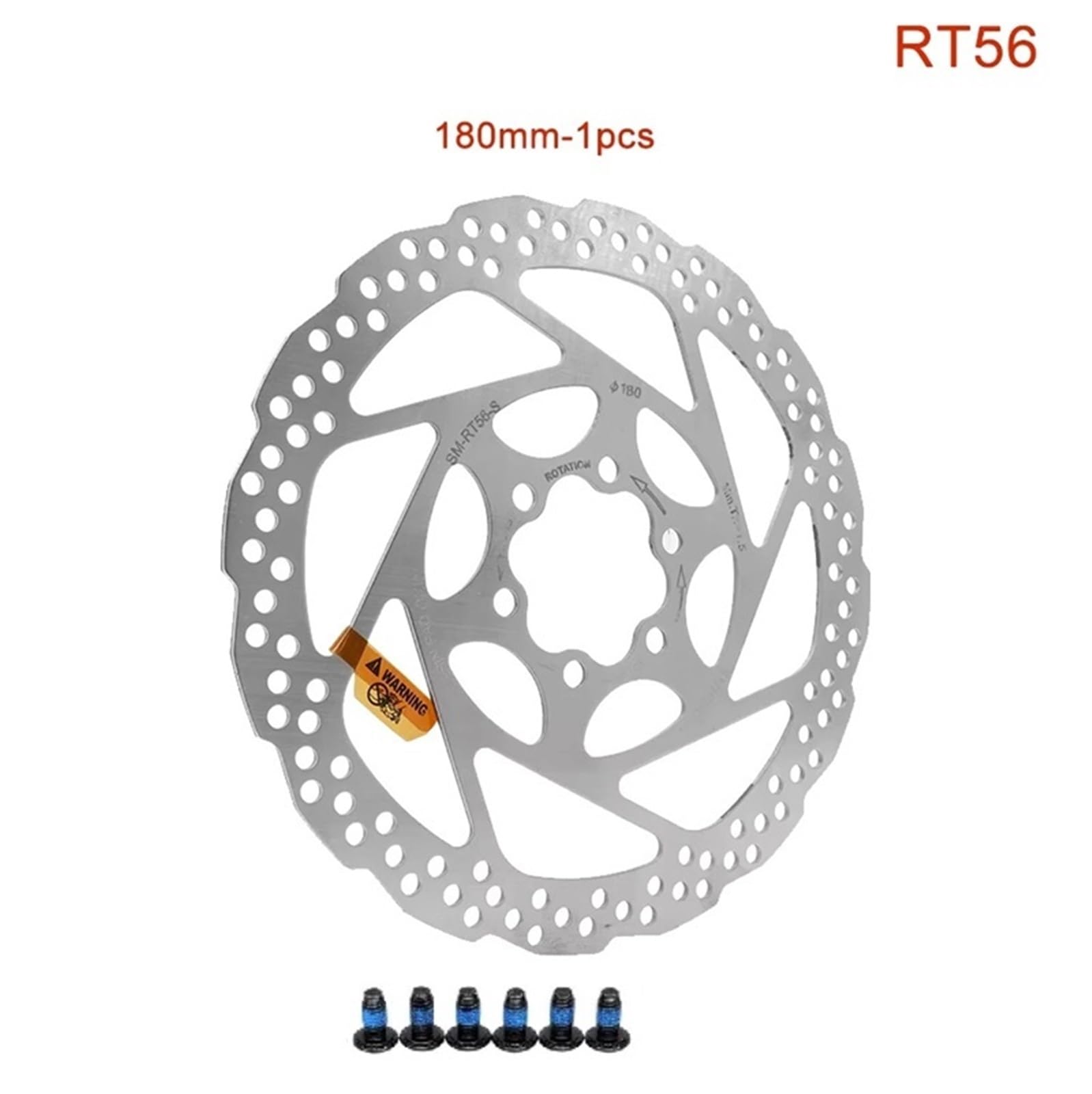 Disque de Frein VTT Frein à Disque, Disque de frein moto SM-RT56 6 boulons - 160 mm 180 mm(RT56 180MM 1PCS)