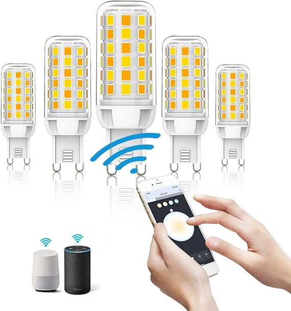 G9 smart bulbs Smart G9 LED Bulbs work with alexa Dimmable, WiFi Smart