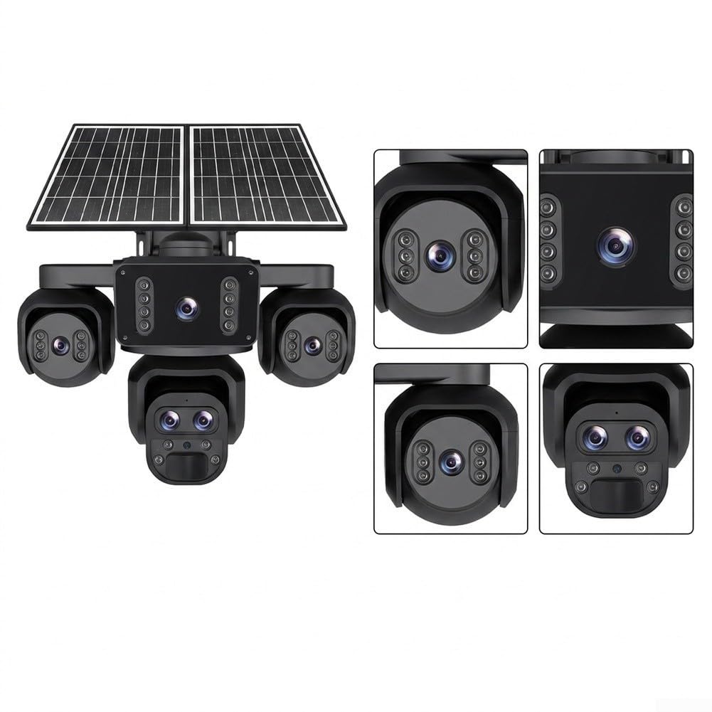 Telecamera esterna wireless 20MP ABS resistente alle intemperie | Nessun WiFi richiesto, utilizza la scheda SIM 4G LTE, ideale per aziende agricole remote, funziona ovunque con il segnale