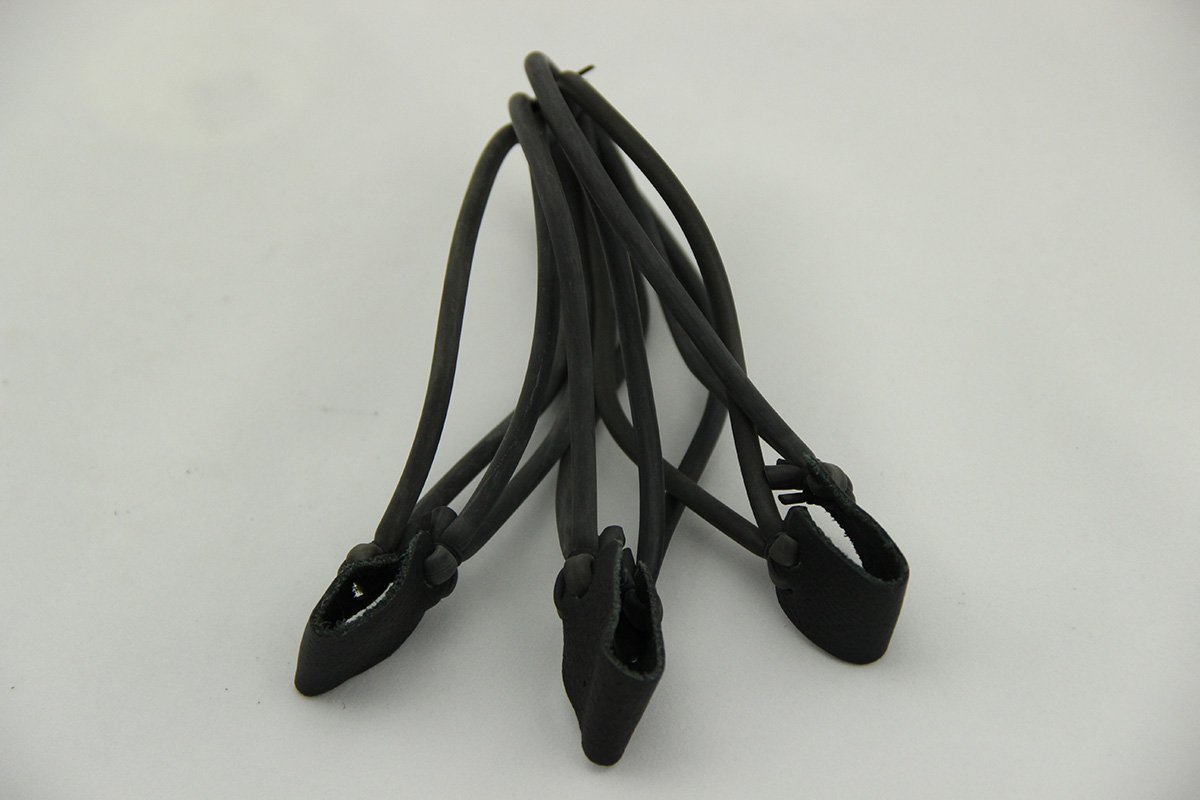 UP100® 10 Pieces Slingshot Replacement Band Sets Elastic Rubber Bands Heavy Pull Slingshot for Hunting Catapults Outdoor (Black)