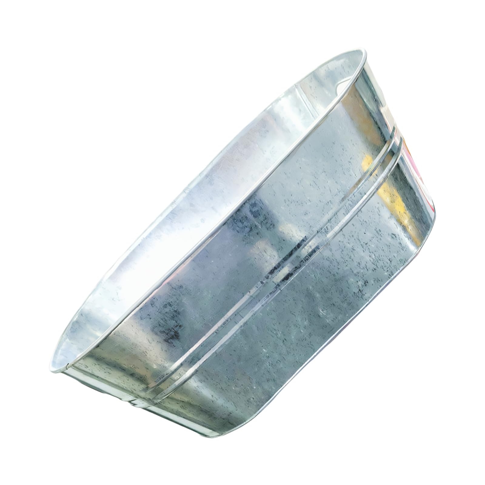 NVOQILIN Galvanized Iron Ice Bucket with Handle Large Capacity Champagne Wine Cooling Tub for Parties and Picnics Beverage Coolers