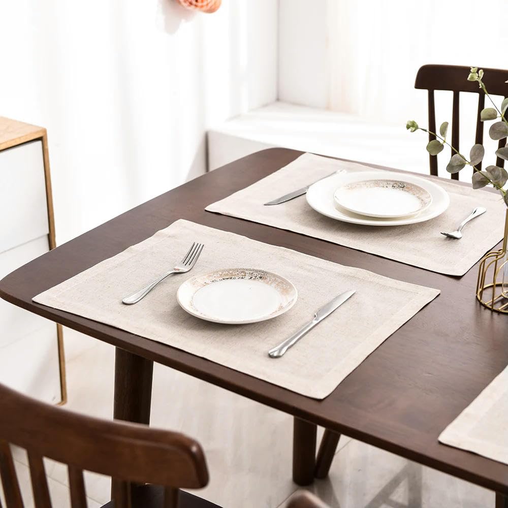 12 sztuk lnianych serwetek obrusów imprezowych serwetki obiad serwetki restauracja dom ślub serwetki lniane restauracja obrusy ślubne serwetki tkaniny