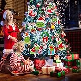 15Pcs Grinch Christmas Decorations, Christmas Tree Ornament Grinch Pendants for Hanging on Xmas Tree, Winter Holiday Party Supplies (15pcs) - Image 5
