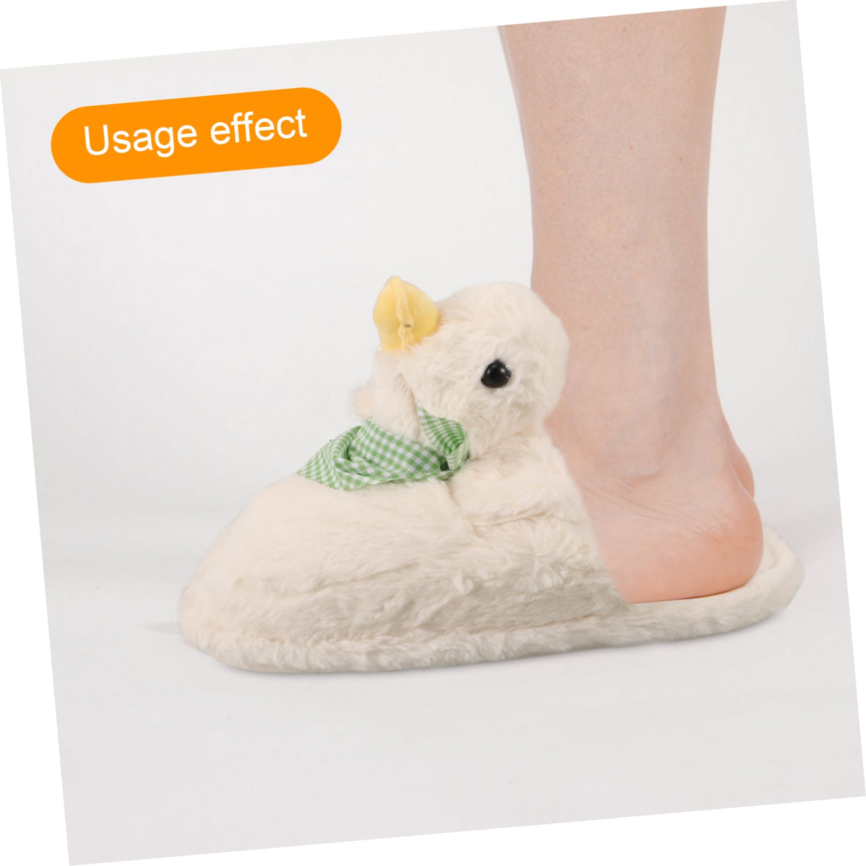 Zapatillas De Pato De Dibujos Animados Pantuflas Con Forma De Pato Zapatillas Antideslizantes Zapatilla De Felpa De Dibujos Animados Zapatilla Peluda Caucho