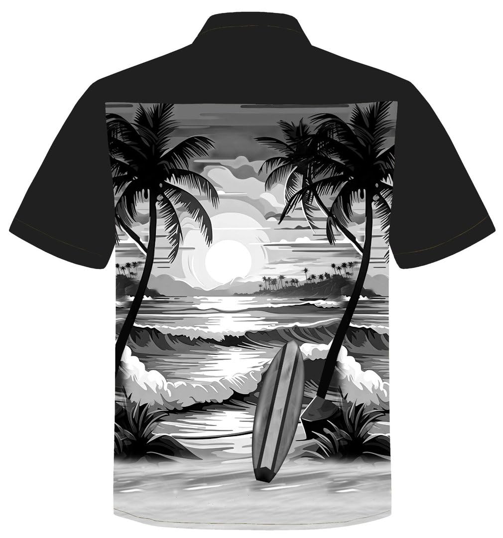 Camisa Hawaiana Hombre Algodón Talla S - 8XL Manga Corta