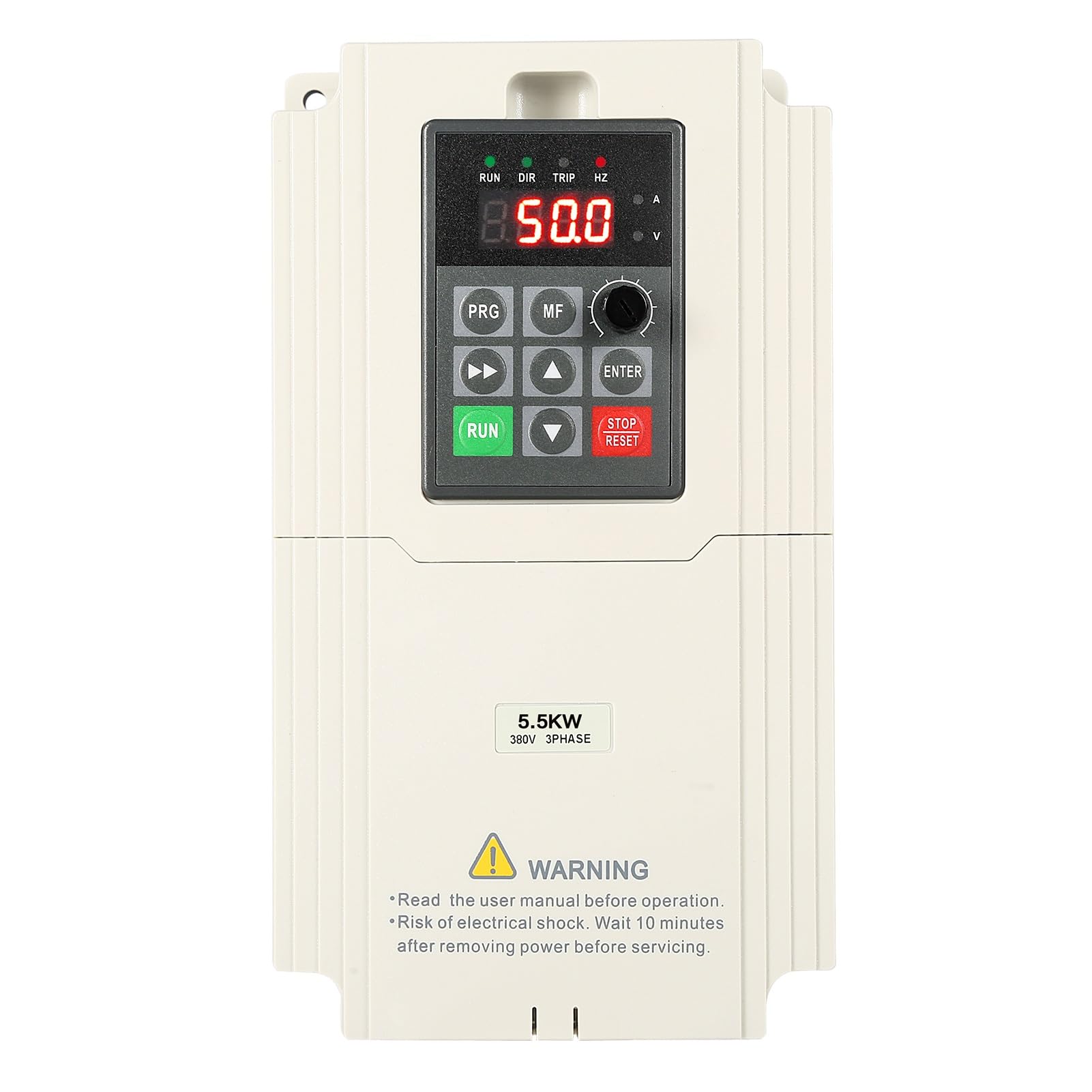 Jadeshay Inverter per Motori Trifase Convertitore di Frequenza Trifase 380V Ingresso e Uscita Trifase 380V Variatore di Frequenza per Il Controllo della velocità del Motore da 5.5KW