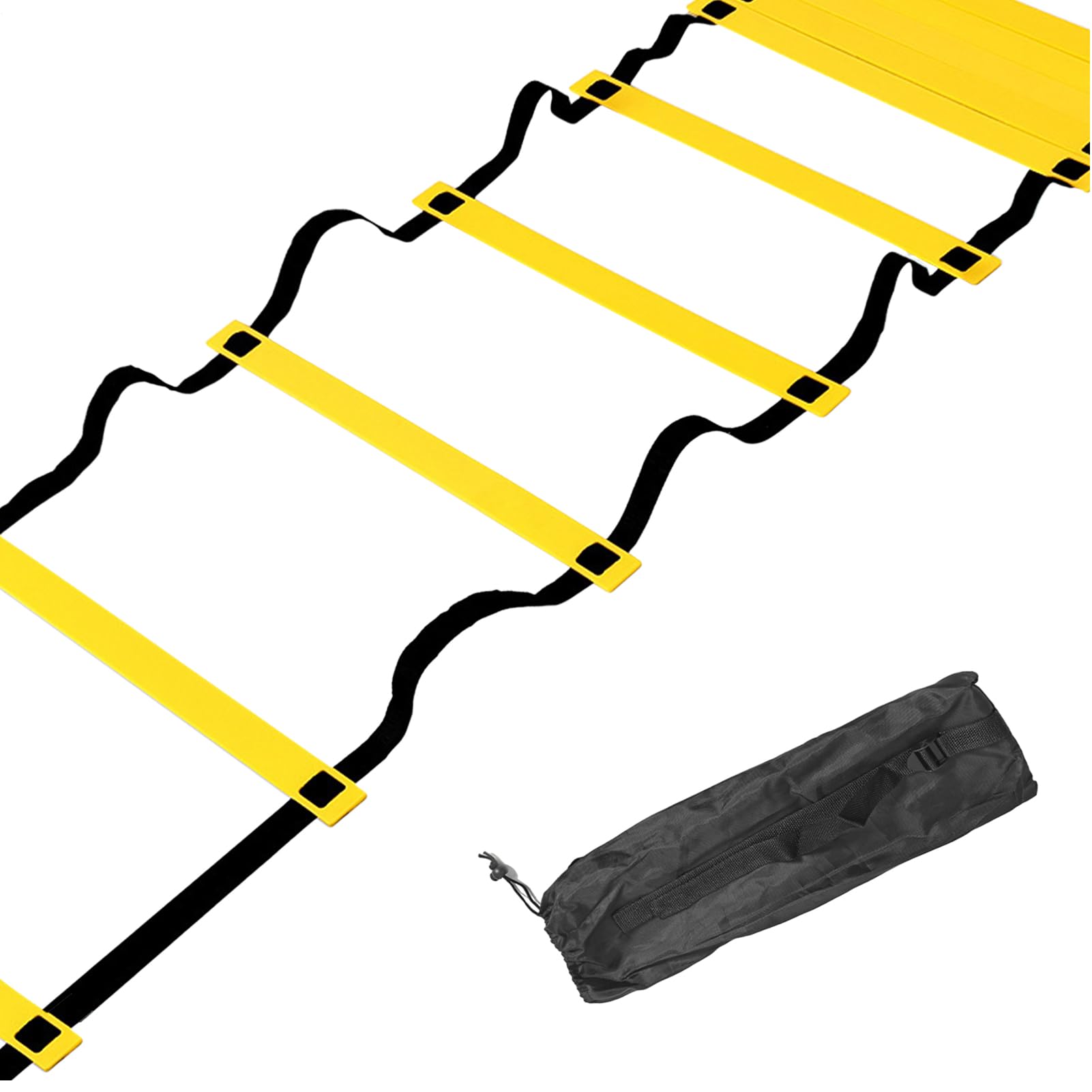 Escalera de Entrenamiento – Dispositivo de Entrenamiento para Agilidad | velocidad, coordinación | Equipo de entrenamiento al aire libre para ejercicios de equilibrio y fitness, ejercicios deportivo