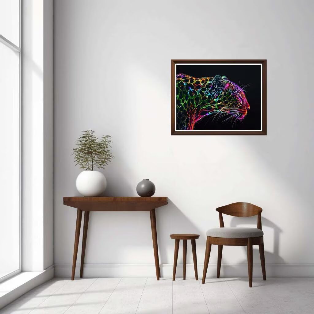 Ölgemälde Set Malen Nach Zahlen Gepard 40x50cm -  Produktbild-Vorschau 7