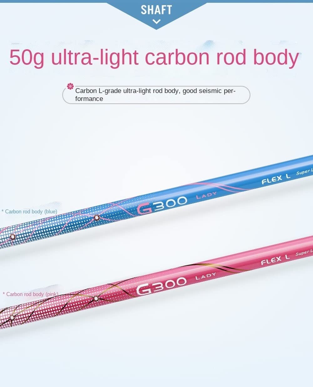 Hierro de golf para mujer #7 eje acero carbono Lady