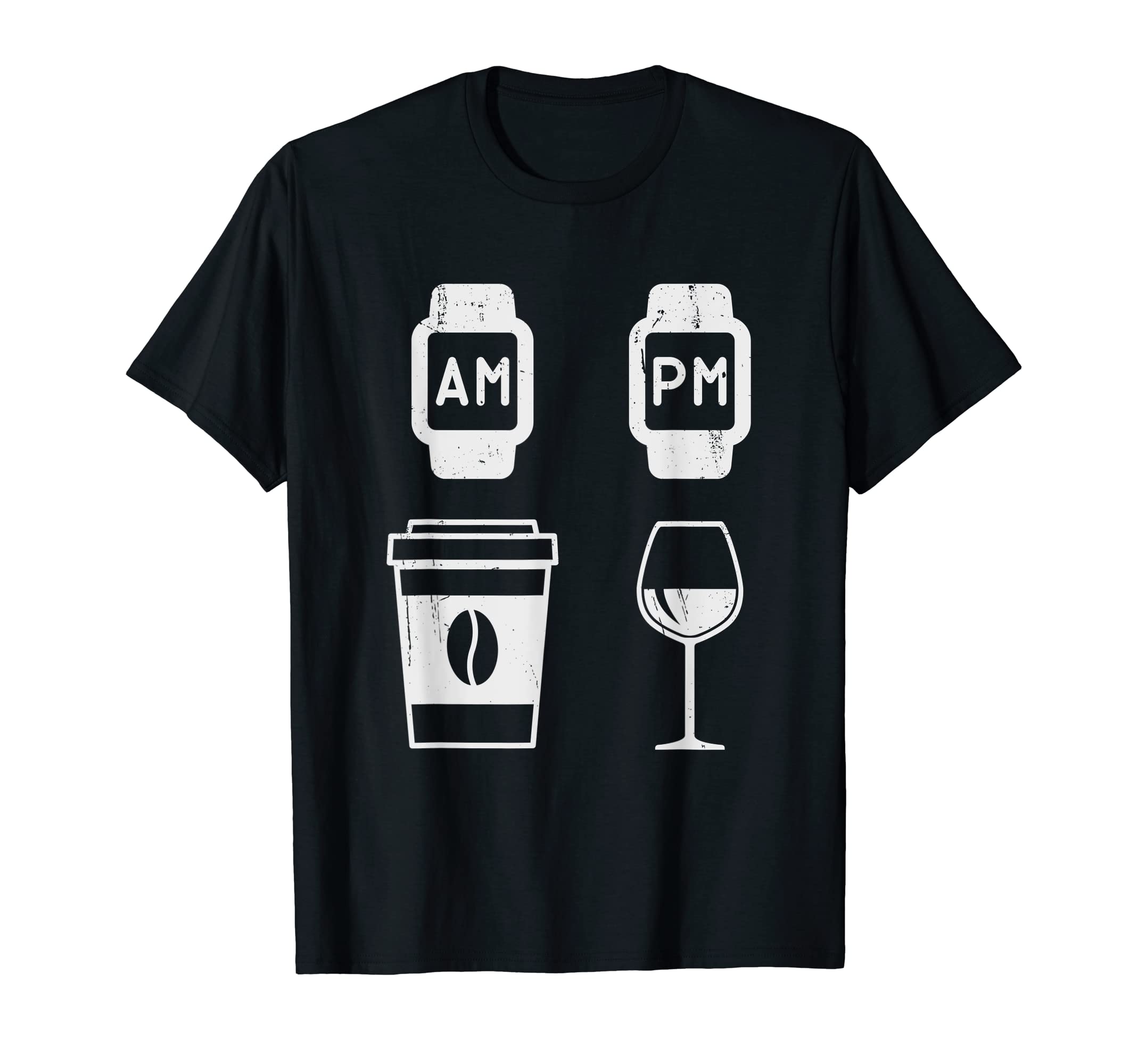 Coffee in the Morning and Wine in the Evening Coffee Lover T-Shirt