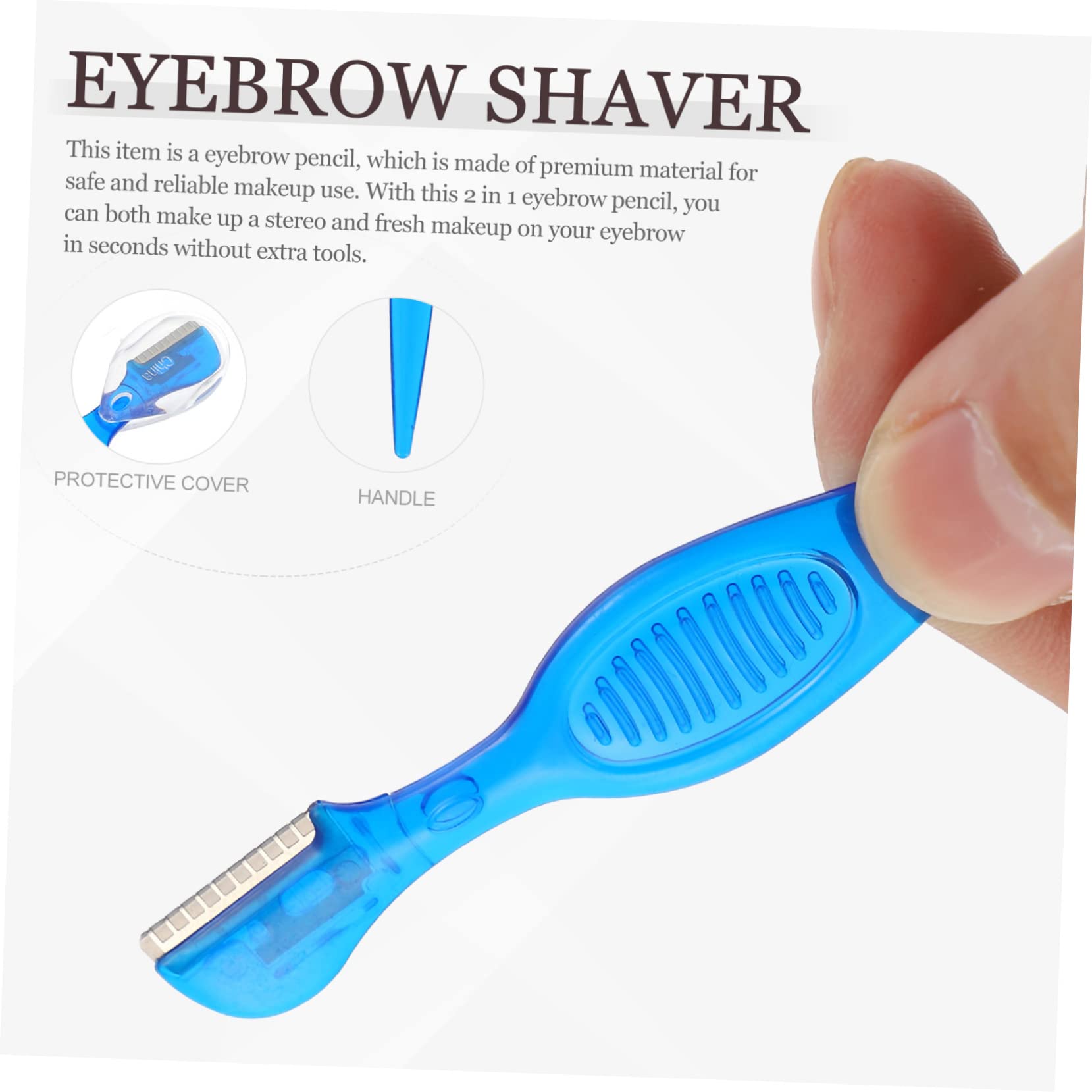MAGICLULU 48 Stk Augenbrauenschaber Shavemate Mini Augenbrauenblätter Trimmer Für Augenbrauenrasierer Manueller Augenbrauenrasierer Abs Augenbrauen Trimmen Make-up-tools
